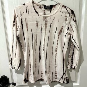 Tryst by Matthew, Brown and White Tie Dye Shirt